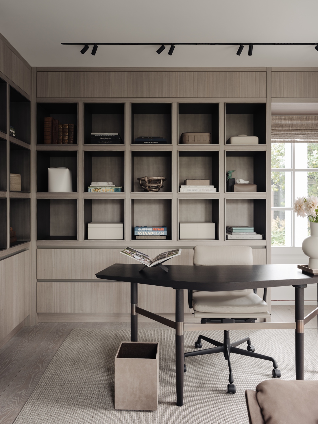 Kantoor kast met vakjes, open kast met vakjes, kastenwand op maat