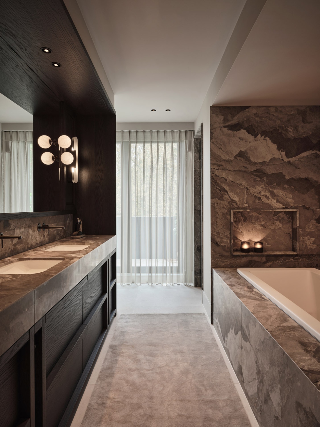 Bathroom, badkamer, marmeren blad