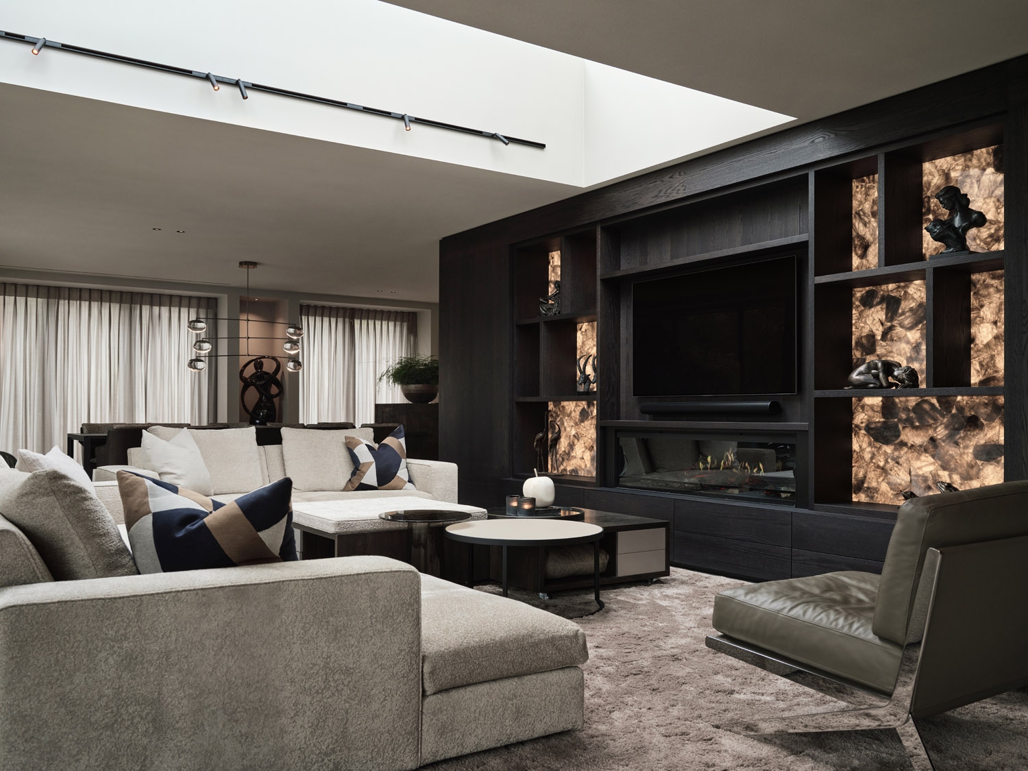 woonkamer, strakk interieurbouw