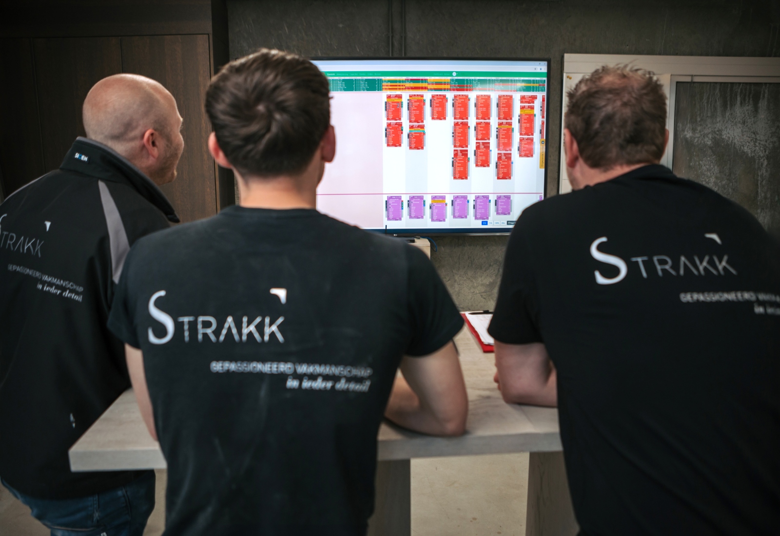 Vakmannen van strakk interieurbouw, QRM-methode, onze productie