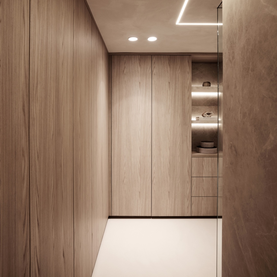 Op maat gemaakte garderobekasten, inloopkast, walk in closet, strakk interieurbouw
